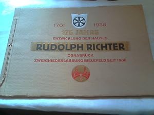 Festschrift 1936 ; - 175 Jahre Entwicklung des Geschäftshauses Rudolph Richter, Osnabrück. 1761 b...