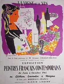 La Vigne et le Vin. Exposition Peintres Français contemporains.