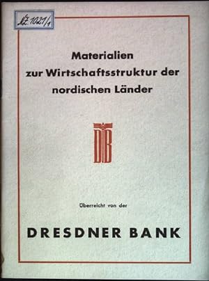 Bild des Verkufers fr Materialien zur Wirtschaftsstruktur der nordischen Lnder zum Verkauf von books4less (Versandantiquariat Petra Gros GmbH & Co. KG)