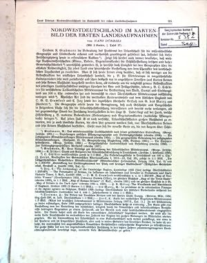 Bild des Verkufers fr Nordwestdeutschland im Kartenbild der ersten Landesaufnahmen; zum Verkauf von books4less (Versandantiquariat Petra Gros GmbH & Co. KG)