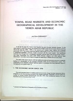 Seller image for Towns, road markets and economic geographical development in the Yemen Arab Rebublic; for sale by books4less (Versandantiquariat Petra Gros GmbH & Co. KG)