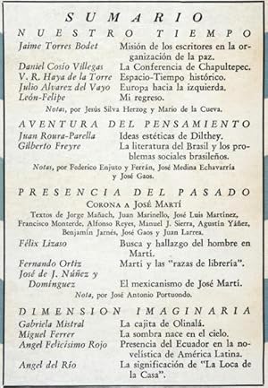 Imagen del vendedor de Revista Cuadernos Americanos. - Ao IV, 1945. No. 3 Mayo-Junio. - Gabriela Mistral: La cajita de Olinal ; Gilberto Freyre: La literatura del Brasil y los problemas sociales brasileos ; Len-Felipe: Mi regreso a la venta por Lirolay