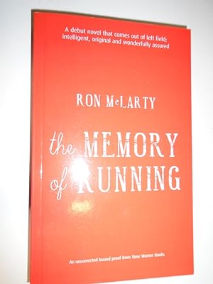 Bild des Verkufers fr THE MEMORY OF RUNNING - UNCORRECTED PROOF zum Verkauf von Happyfish Books