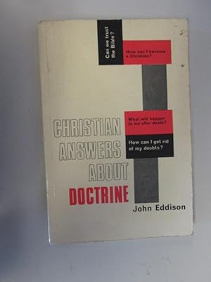 Imagen del vendedor de Christian answers about doctrine a la venta por Goldstone Rare Books