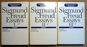 Sigmund Freud. Essays (Band I, II und III cplt.) Mit einer Nachbemerkung und Chronik in Band III ...