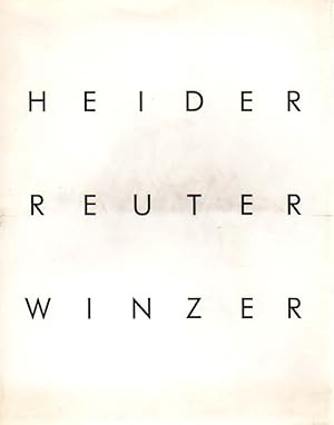 Seller image for Heider - Reuter - Winzer. XIIIeme Biennale Artistique des Pays Mediterraneens d`Alexandrie 1980, Republique Federale d`Allemagne, Commissaire: Hans Albert Peters. Alexandrie, Musee des Beaux-Arts, 26.1. - 25.4.1980; Dsseldorf, Kunstmuseum, 18.5. - 15.6.1980. Herausgegeben und eingeleitet von Hans Albert Peters. for sale by Antiquariat Querido - Frank Hermann