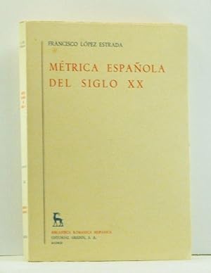 Bild des Verkufers fr Mtrica Espaola del Siglo XX (Spanish language edition) zum Verkauf von Cat's Cradle Books