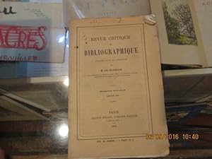Seller image for revue critique et bibliographique.Premire livraison Janvier 1864 for sale by Librairie FAUGUET