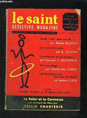 Seller image for LE SAINT DETECTIVE MAGAZINE N48- FEVRIER 1959- Avoir l'oeil, tout est l, Ellison- Le seul survivant, Traven- . for sale by Le-Livre