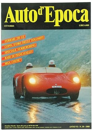 AUTO D'EPOCA. Anno VI - N. 10 - OTTOBRE 1989.: