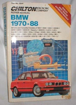 BMW 1970-88 Repair Manual (Chilton)