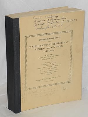 Seller image for Comprehensive Plan for Water Resources Development, Central Valley Basin, California for sale by Bolerium Books Inc.