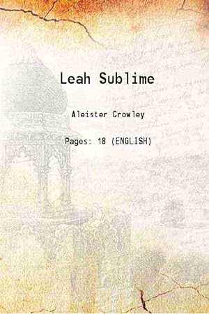 Seller image for Leah Sublime for sale by Gyan Books Pvt. Ltd.