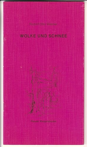 Bild des Verkufers fr Wolke und Schnee. Folge 11 in der Reihe Plesser Burgendrucke mit Frderung durch den Rat und die Verwaltung der Gemeinde Bovenden in einer limitierten Auflage von 500 Exemplaren - Dieses Exemplar trgt die Nummer 489a und wurde vom Verfasser eigenhndig signiert. // Auf der Informationsseite hat der Autor eine Signatur hinterlassen: Rudolf Otto Wiemer - Umschlagzeichnung: Johannes Lebek. PLESSER BURGENDRUCKE herausgegeben von Carl Heinz Kurz. Aus Anla des 80. Geburtstages R. O. Wiemers am 24. Mrz 1985. Mit 14 Gedichten des Autors. zum Verkauf von GAENSAN Versandantiquariat