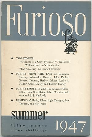 Seller image for (Story): Afternoon of a Cow in Furioso, Summer 1947. Vol. II, No. 4 for sale by Between the Covers-Rare Books, Inc. ABAA