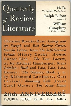 Bild des Verkufers fr Quarterly Review of Literature. Volume XIII, Numbers 3/4 zum Verkauf von Between the Covers-Rare Books, Inc. ABAA