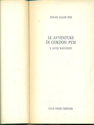 Immagine del venditore per Le avventure di gordon Pym e altri racconti venduto da Librodifaccia