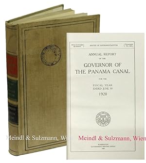 Annual Report of the Governor of the Panama Canal for the Fiscal Year ended June 30 1920.