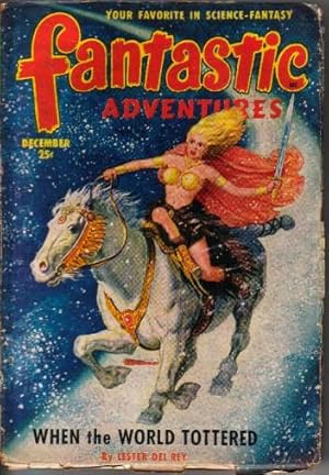 Seller image for Fantastic Adventures Vol.12 No.12 December 1950 (When the World Tottered; To the Victors; Chrysalis; The Devil Finds Work; Earthbound; The Wizard of Blue Cap) for sale by N & A Smiles