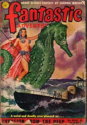 Image du vendeur pour Fantastic Adventures Vol.13 No.5 May 1951 (Invasion from the Deep; Make Room for Me!; ".As Others See Us"; Fix Me Something To Eat; The Eye of Tandyla) mis en vente par N & A Smiles