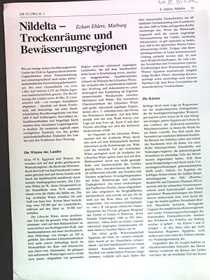 Bild des Verkufers fr Nildelta: Trockenrume und Bewsserungsregionen; zum Verkauf von books4less (Versandantiquariat Petra Gros GmbH & Co. KG)