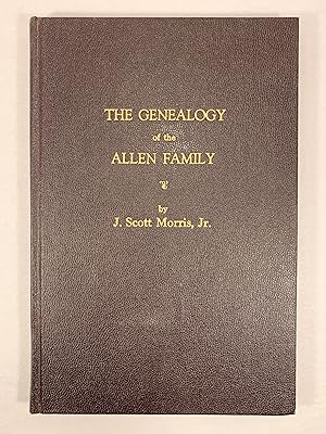 Bild des Verkufers fr The Genealogy of the Allen Family zum Verkauf von Old New York Book Shop, ABAA