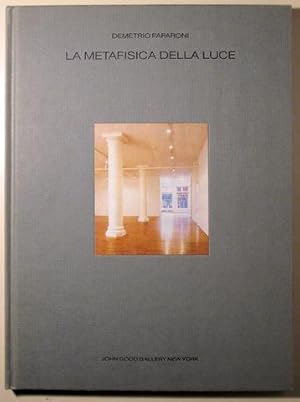 Immagine del venditore per LA METAFISICA DELLA LUCE - New York 1991 venduto da Llibres del Mirall