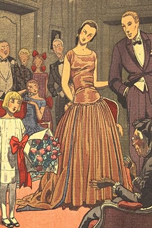 La Sainte-Claire. Robe de dîner, de Jeanne Lanvin (pl.4, La Gazette du Bon ton, 1922 n°1)