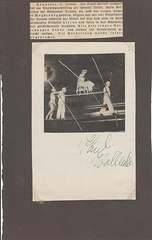 KARL WALLENDA (1905-78) deutsch-amerikanischer Hochseilartist, The Flying Wallendas