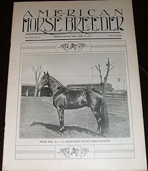 Vintage Issue of the American Horse Breeder Magazine for April 17th , 1912