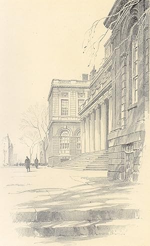 Seller image for City Hall in New York City by O. R. Eggers Fine Original 1922 Print for sale by biblioboy