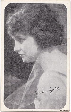 Kromo Gravure Trading Card Rounded Borders Silent Screen Star Agnes Ayres