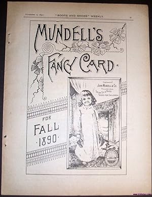 Seller image for A Vintage Full Page Advertisement for a Victorian Tradecard Issued by John Mundell and Company for sale by biblioboy