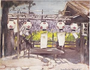 Seller image for Original 1905 Print "Sun and Lanterns" from Japan a Record in Colour for sale by biblioboy