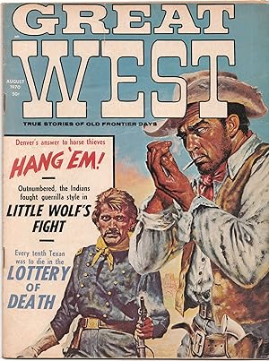 Great West Magazine for August 1970 // The Photos in this listing are of the book that is offered...