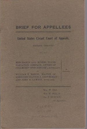 Brief for Appellees United States Circuit Court of Appeals, Fourth Circuit No. 858 Merchants & Mi...
