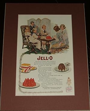 Original 1919 Jell-o Advertisement Matted // The Photos in this listing are of the book that is o...