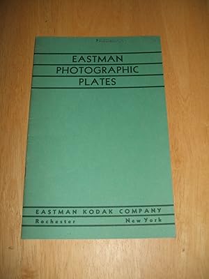 Eastman Photographic Plates Instruction Booklet and materials Price List at rear