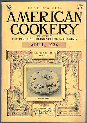 American Cookery Magazine for April 1934 // The Photos in this listing are of the magazine that i...