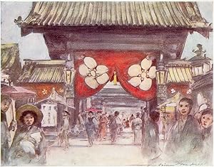 Seller image for Original 1905 Print Leading to the Temple by Mortimer Menpes from Japan a Record in Colour for sale by biblioboy