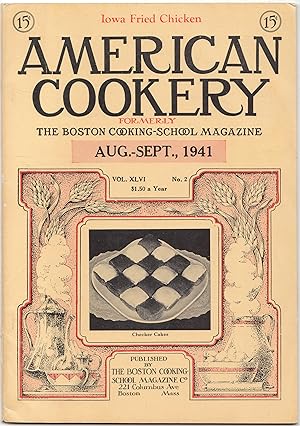 Seller image for American Cookery Magazine for August - September 1941 // The Photos in this listing are of the magazine that is offered for sale for sale by biblioboy