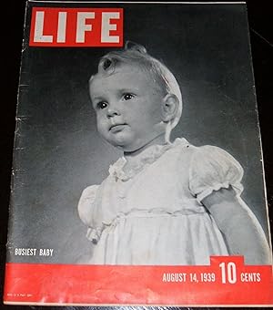 Vintage Issue of Life Magazine for Aug 14, 1939 , Rare Photos , Ads , History