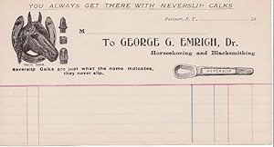 Seller image for George G. Emrich Horseshoeing and Blacksmithing for sale by biblioboy