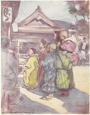 Seller image for Original 1905 Print "Watching the Play" from Japan : a Record in Colour for sale by biblioboy