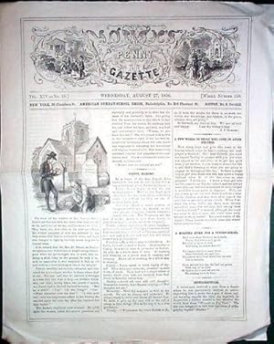 A Vintage Issue of the Youth's Penny Gazette for August 27th 1856