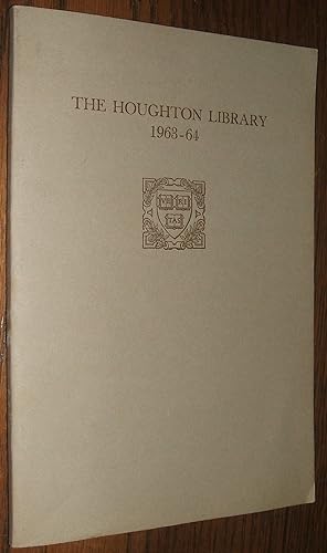 The Houghton Library 1963-64 // The Photos in this listing are of the book that is offered for sale