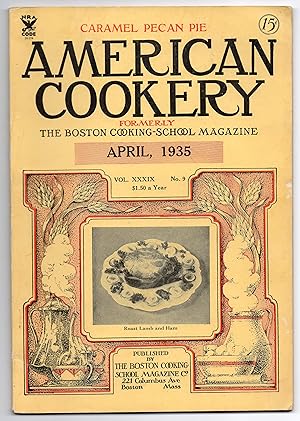 Seller image for American Cookery Magazine April 1935 // The Photos in this listing are of the magazine that is offered for sale for sale by biblioboy