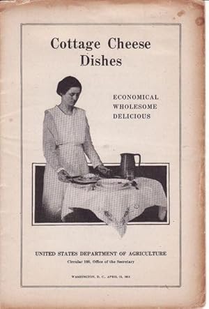 Original 1918 Cottage Cheese Dishes Economical Wholesome Delicious Circular 109