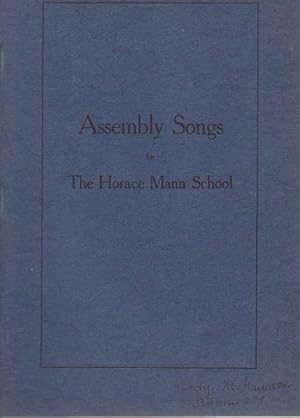 Image du vendeur pour Assembly Songs for the Horace Mann School mis en vente par biblioboy