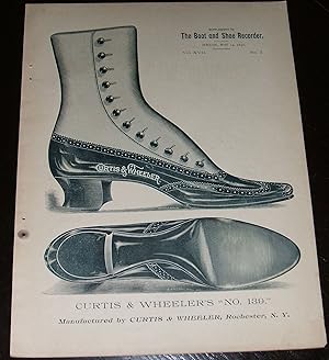 Curtis & Wheeler Shoe Company Original 1890 Full Page Illustrated Advertisement